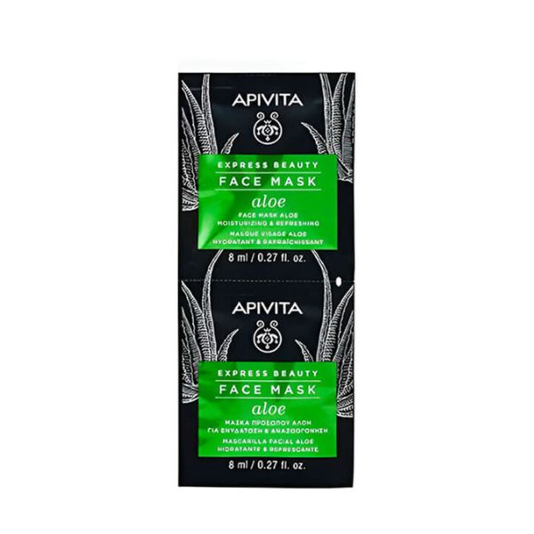 Apivita - Express Beauty Face Mask - Aloe 2x8 ML
