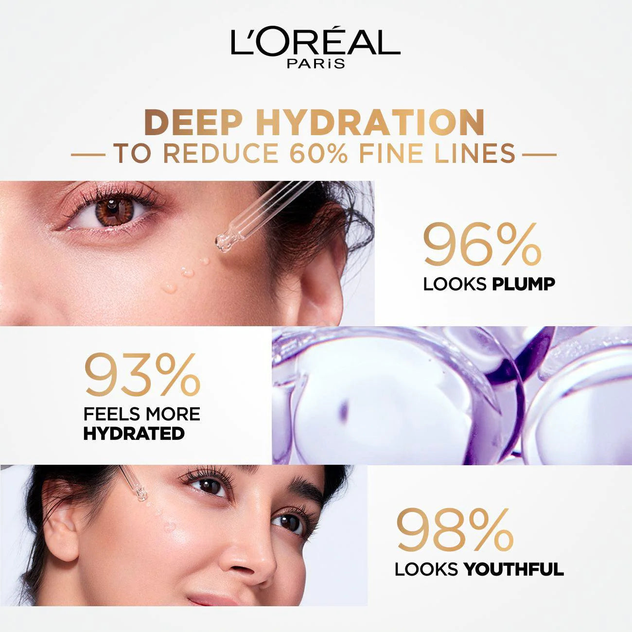L'Oreal Paris - Hyaluron Expert Moisturiser and Anti-Aging Plumping Serum with Hyaluronic Acid