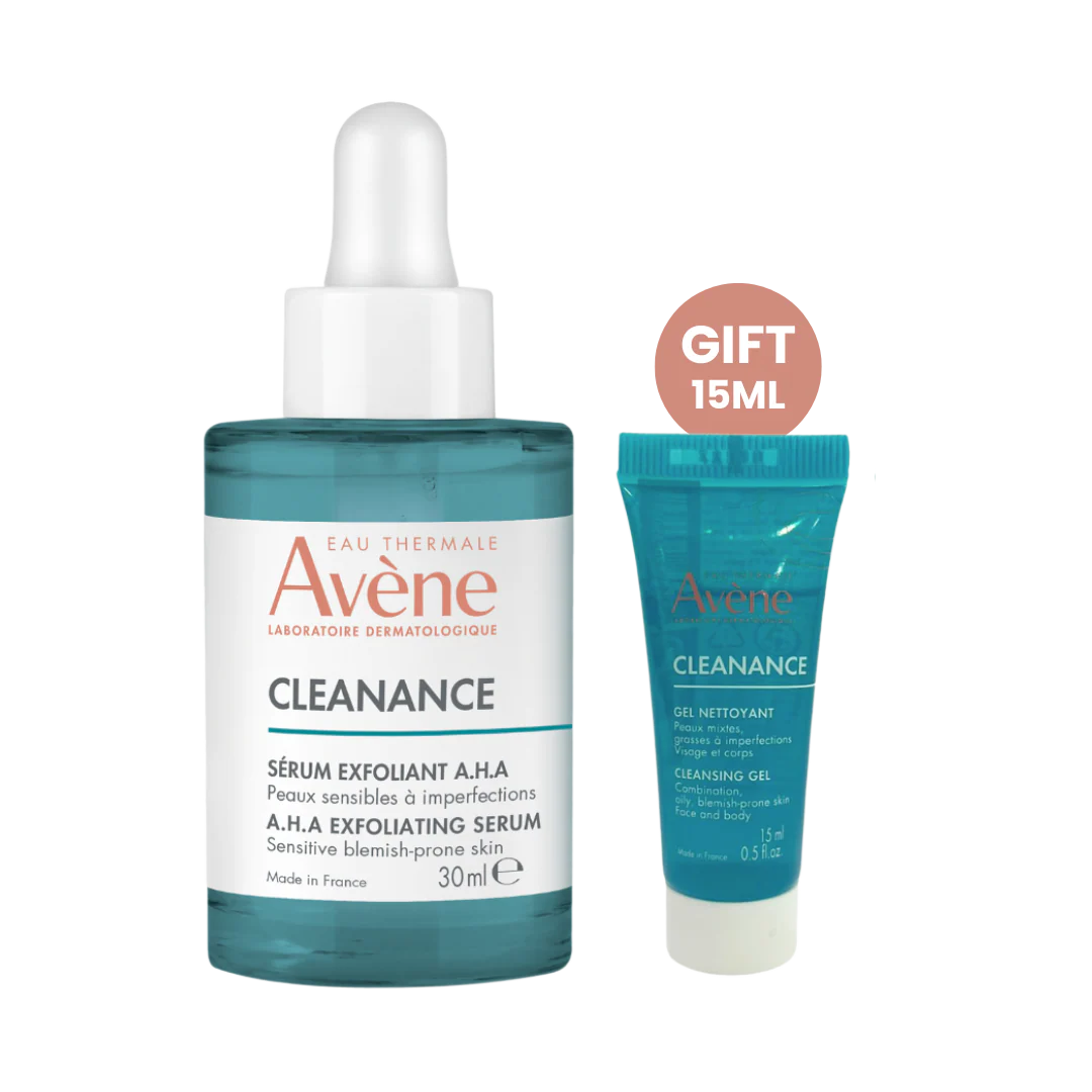 Cleanance AHA Exfoliating Serum + AV CLEANANCE GEL 15ML