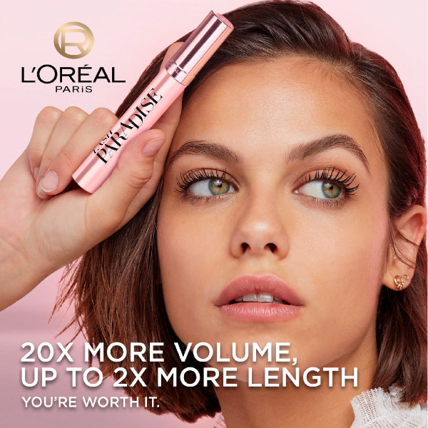 Lash Paradise 24 Hour, Volumizing and Lengthening Black Mascara- Washable - Model