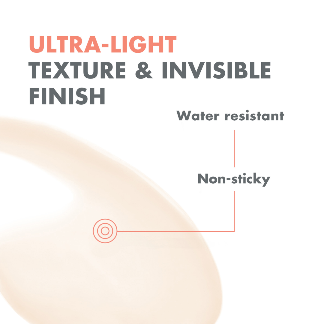 Buy 1 Get 1 Avène Ultra Fluid Invisible SPF50+ Sunscreen 50ml - Ultra Light texture