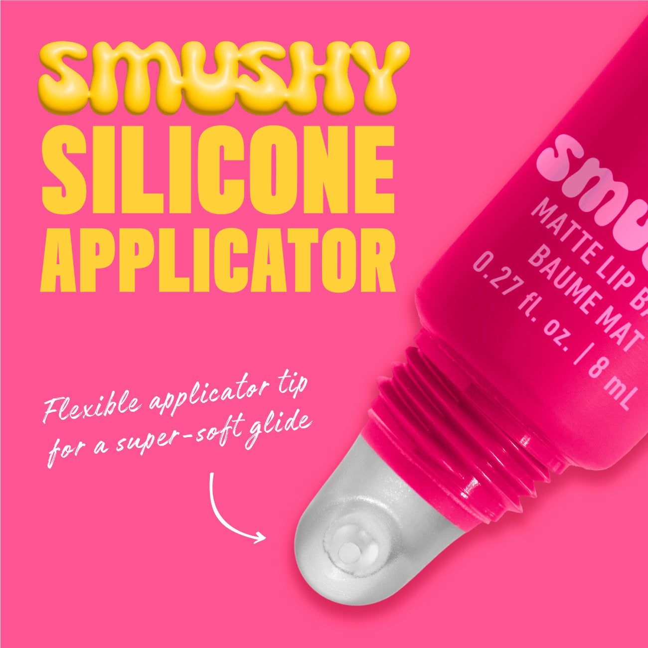 Smushy Matte Lip Balm, Soft Diffused Color, Matte Finish