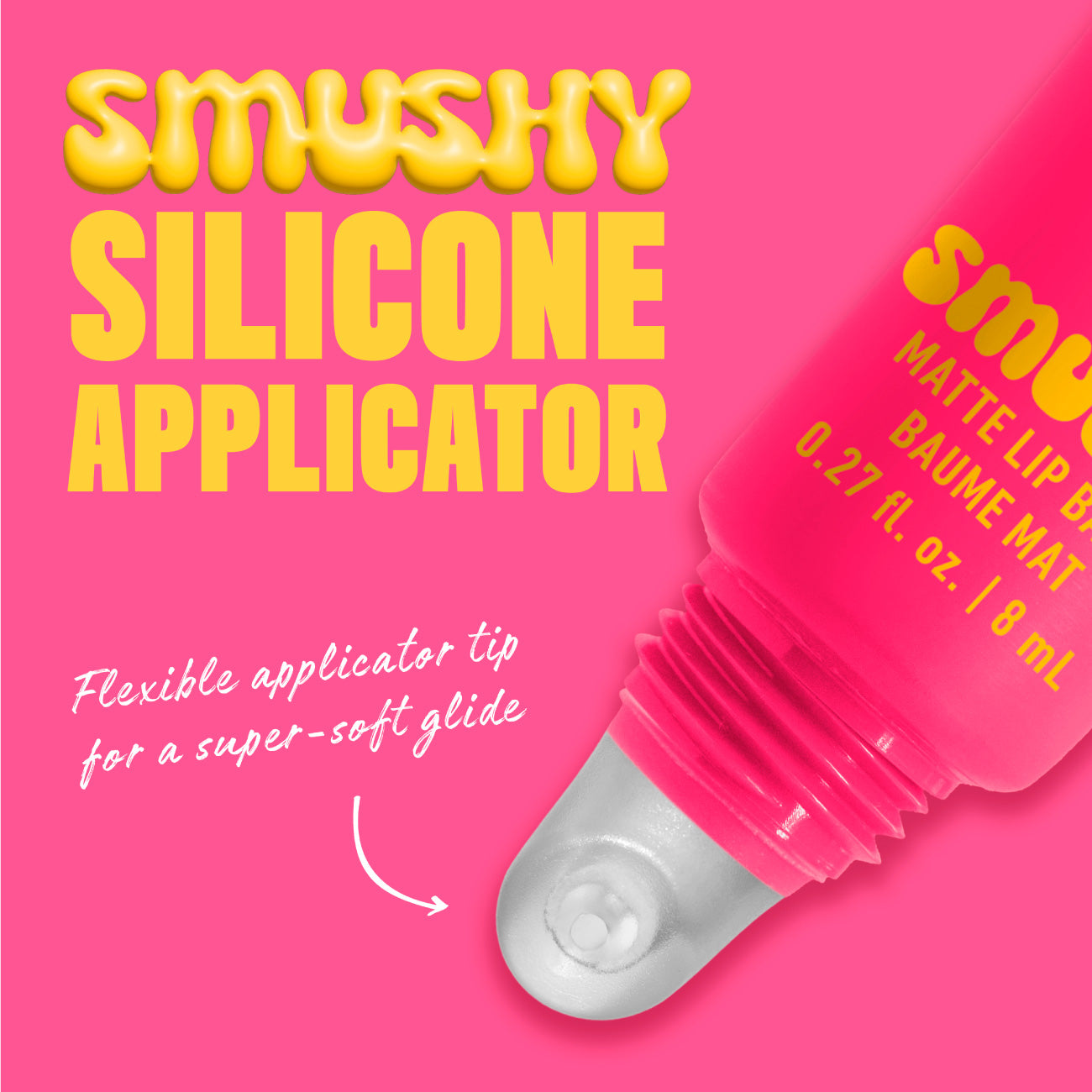 Smushy Matte Lip Balm, Soft Diffused Color, Matte Finish