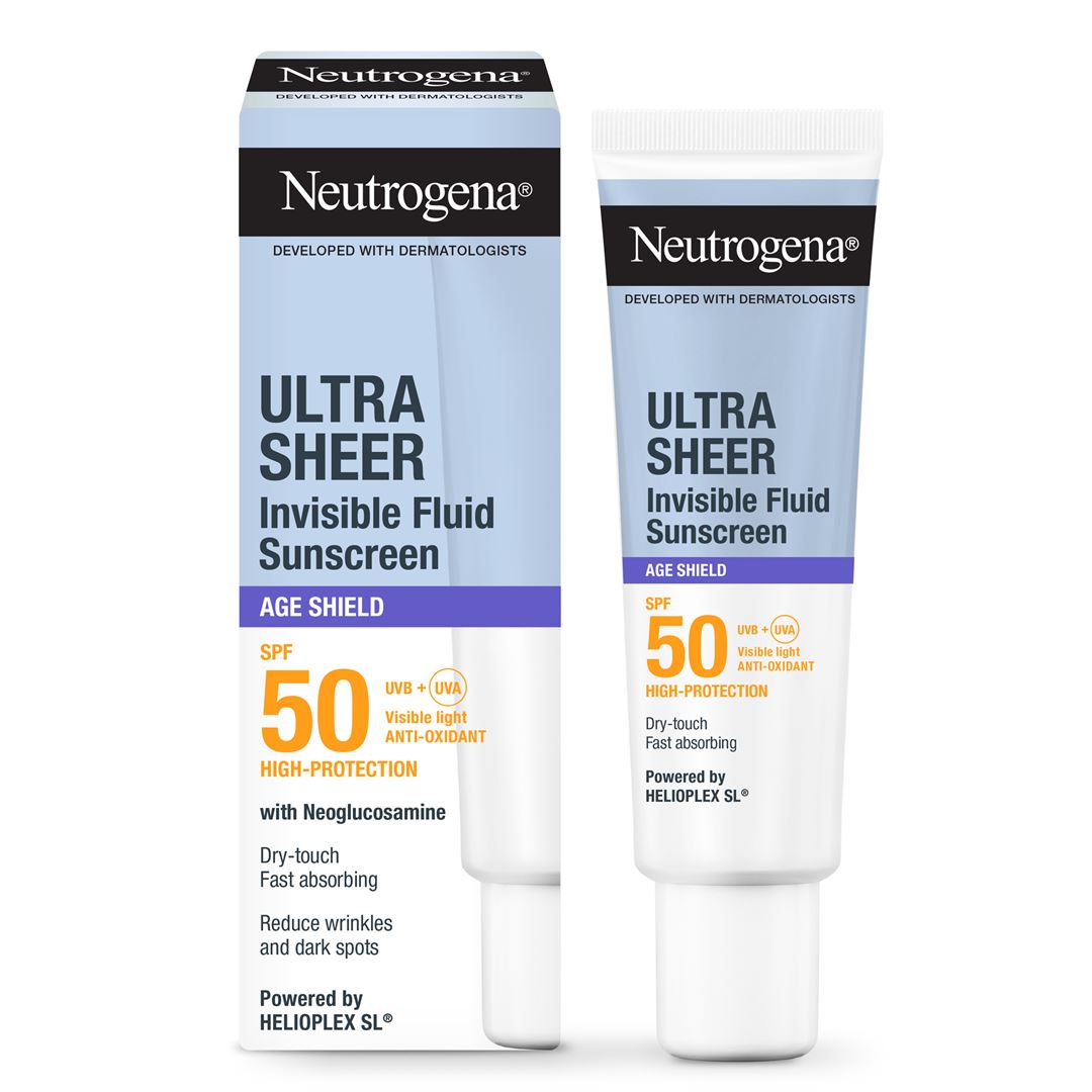 Ultra Sheer Invisible Fluid Sunscreen Age Sheild SPF 50