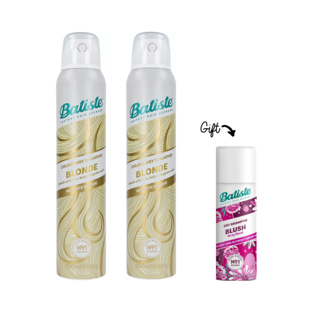 2x Dry Shampoo - Blonde 200ML + FREE Mini Dry Shampoo - Blush