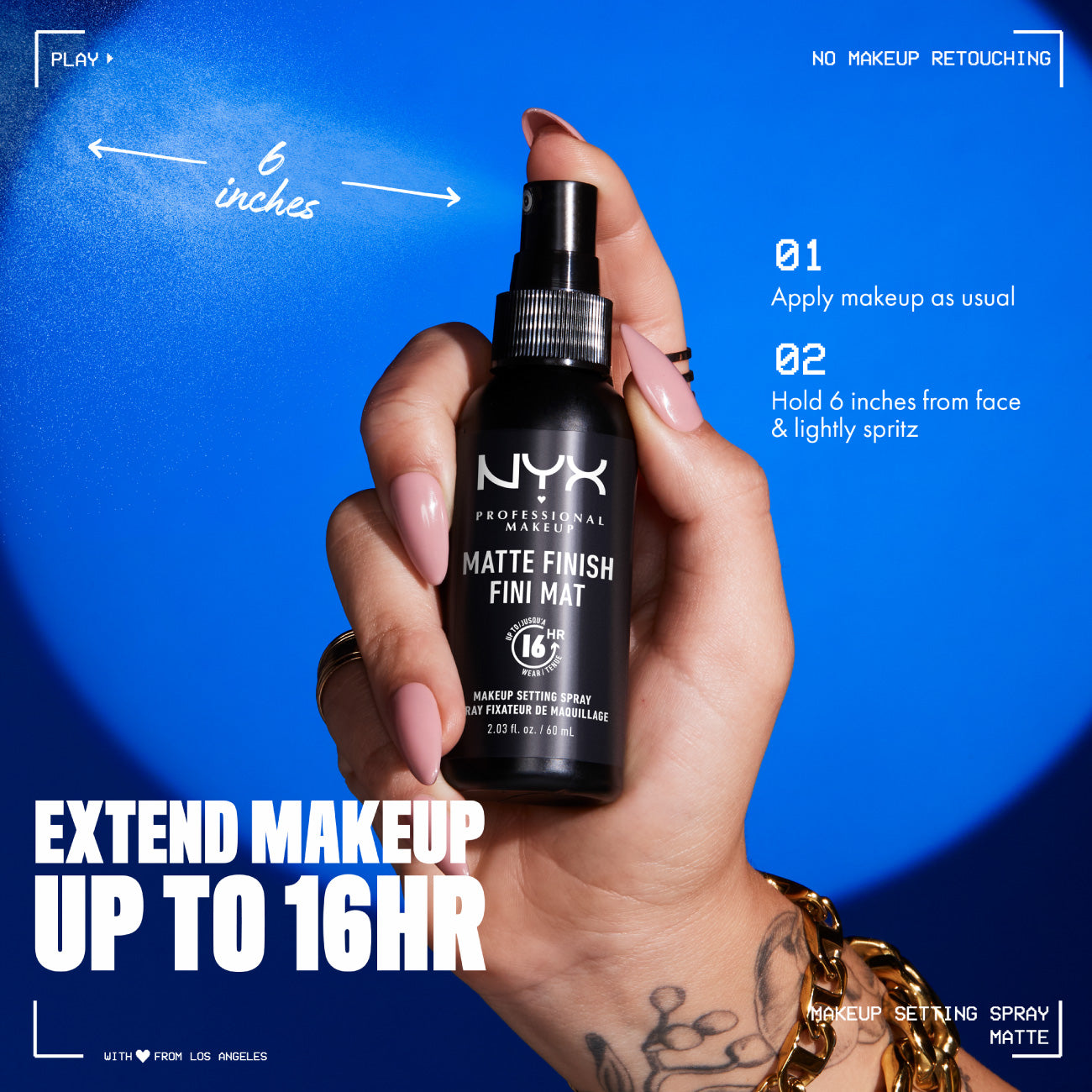 Makeup Setting Spray - Matte Finish, Lightweight, Long-Lasting 60ml