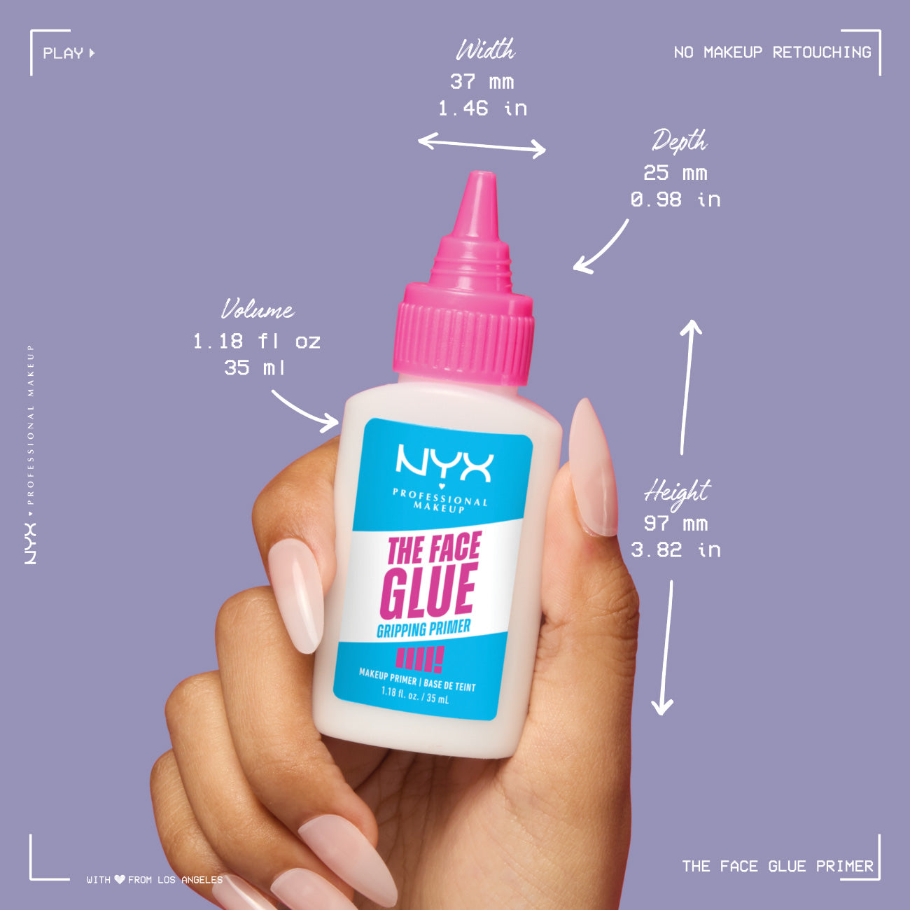 The Face Glue Primer, Gripping Primer, Up To 24 Hour Hydration