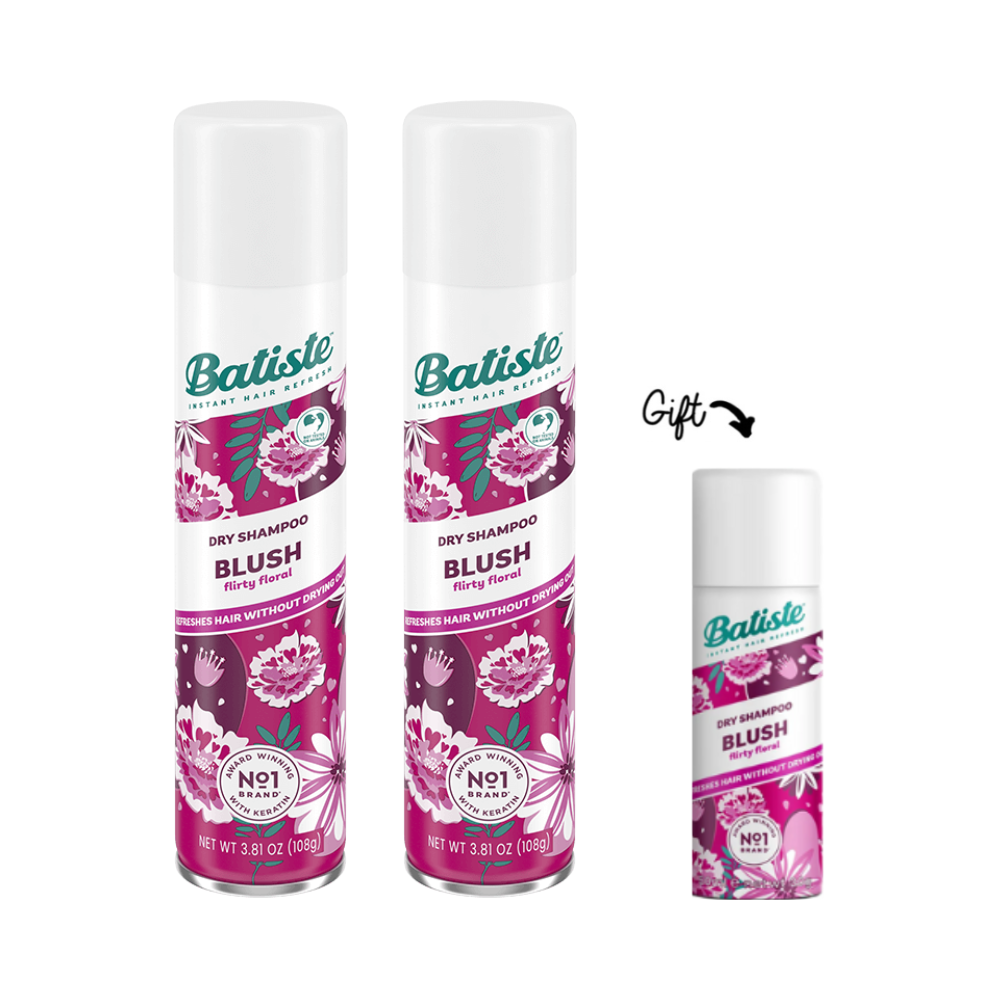2x Dry Shampoo - Blush 200ML + FREE Mini Dry Shampoo - Blush