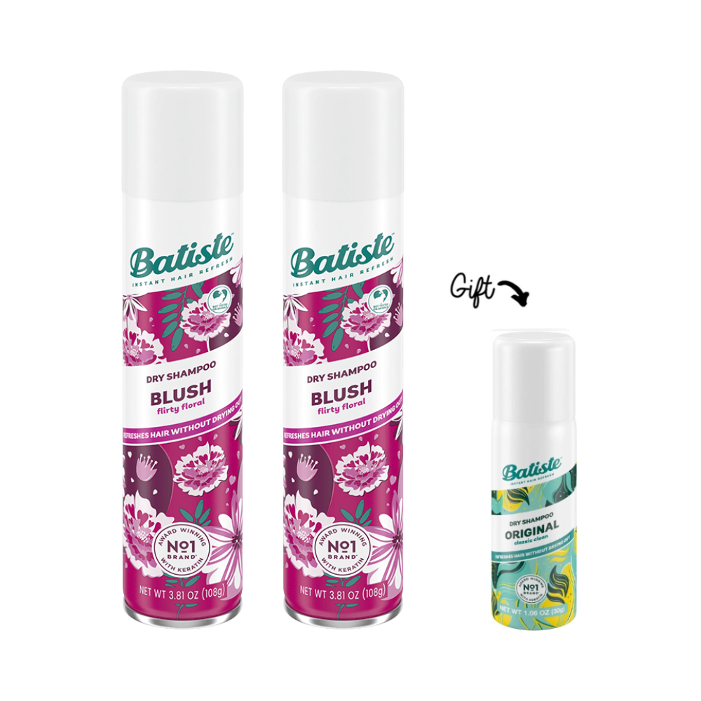 2x Dry Shampoo - Blush 200ML + FREE Mini Dry Shampoo - Original