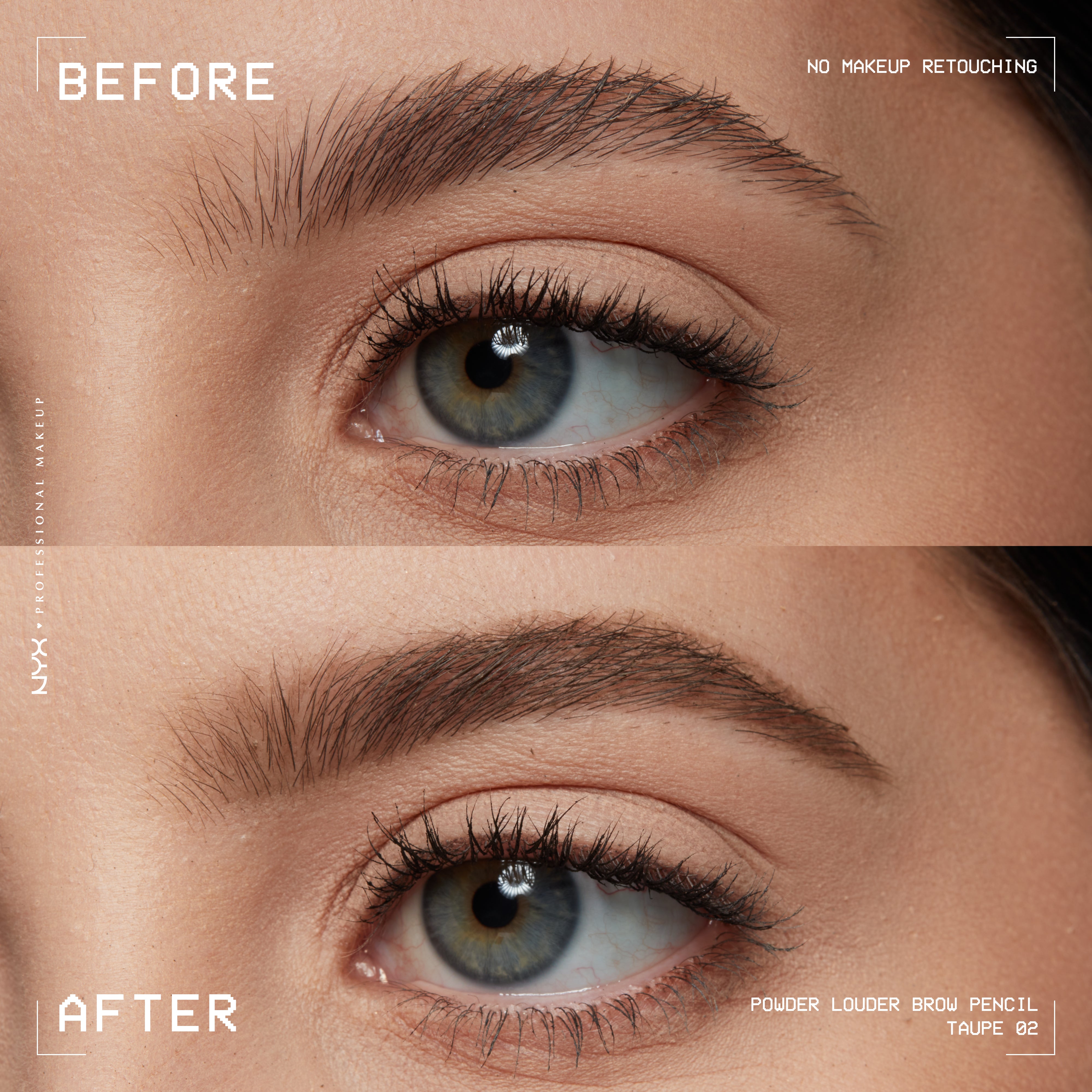 Powder Louder, Brow Pencil, 12Hr Wear, Buildable Micro-Fibers