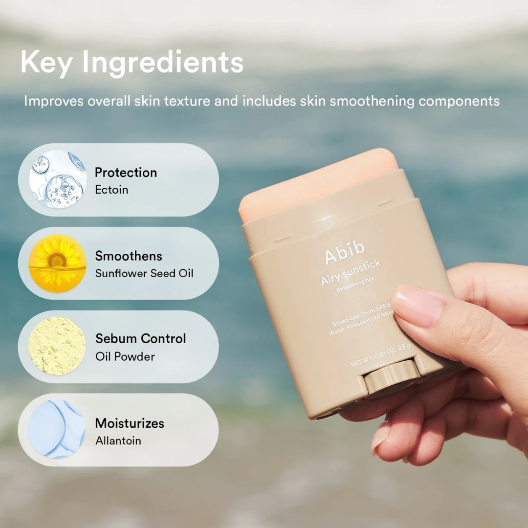 Abib Airy Sunstick Smoothing Bar SPF Pore & Oil Control 23g