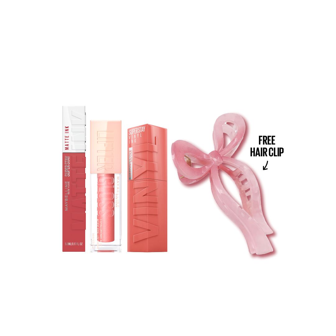 Lip Bundle Matte Ink, Gloss, Vinyl + Free Hair Clip At 20% OFF
