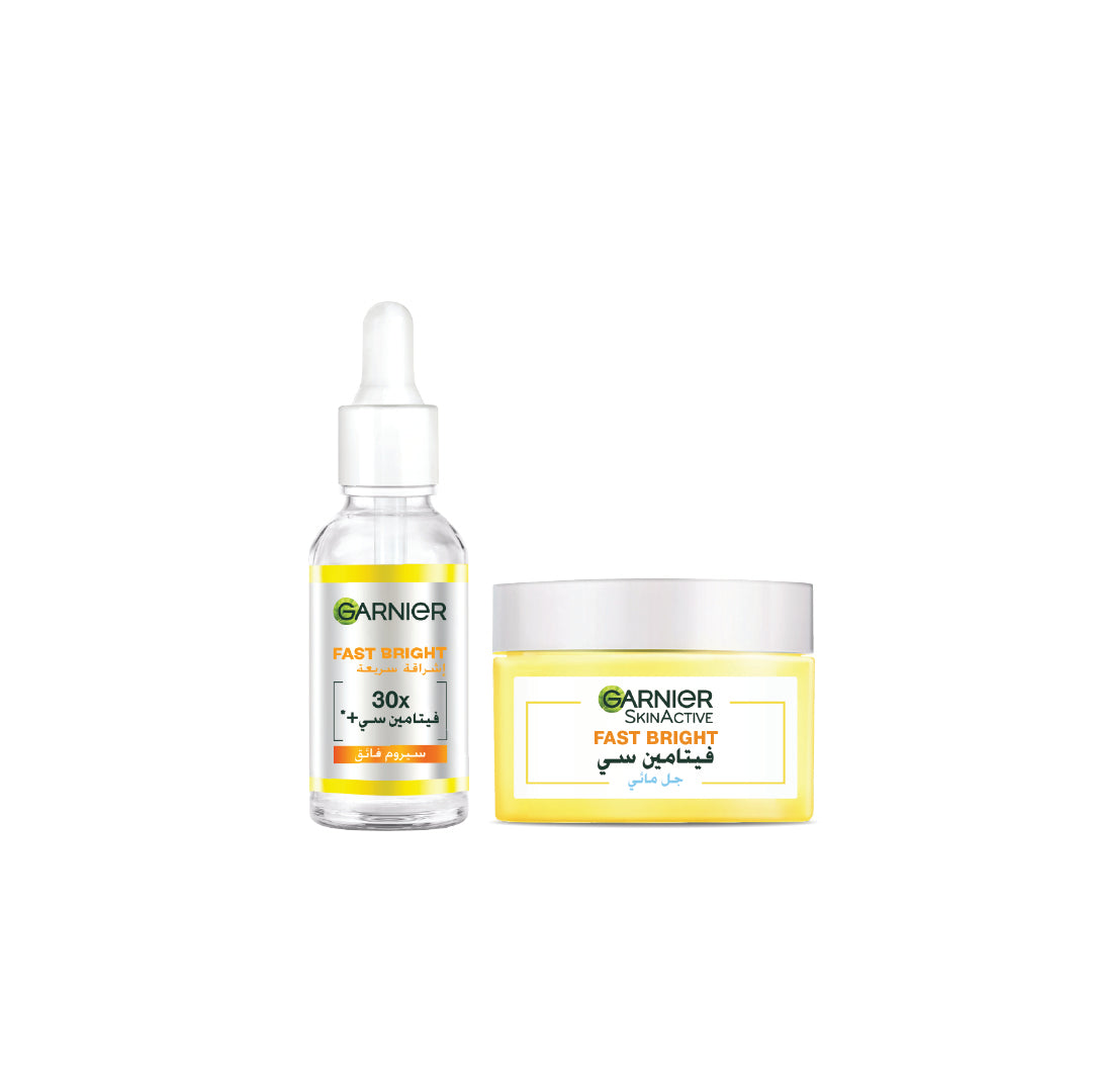 Skin Active Fast Bright Vitamin C Serum + Water Gel Moisturizer At 20% OFF
