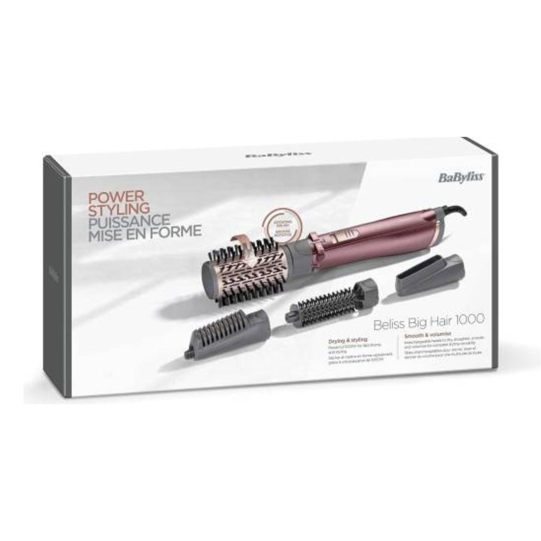 BaByliss Beliss Big Hair 1000 Rotating Hot Air Brush AS960E 