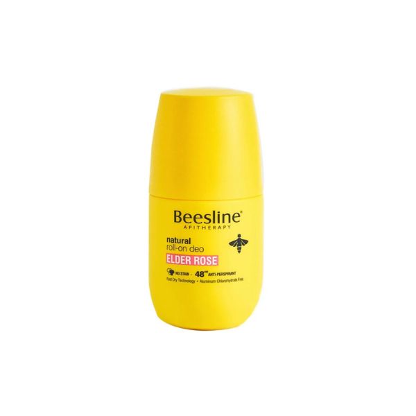 Beesline Natural Roll-On Deodorant For Women - Elder Rose 