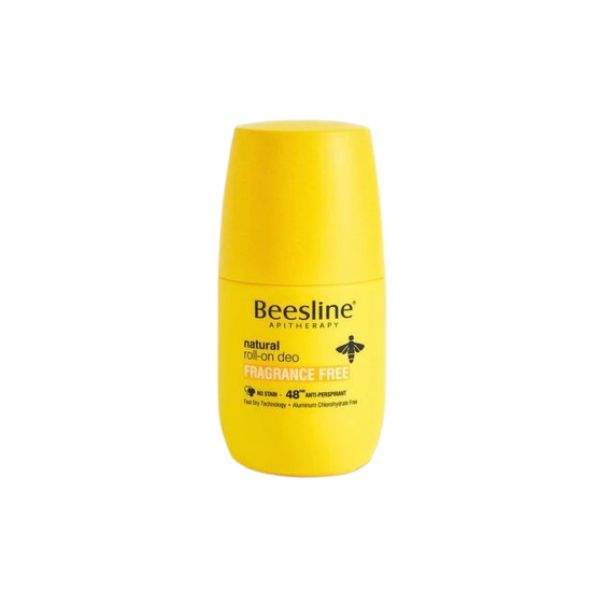 Beesline Natural Roll-On Deodorant For Women - Fragrance Free 