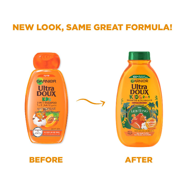 Ultra Doux Shampoo Apricot - Old vs New