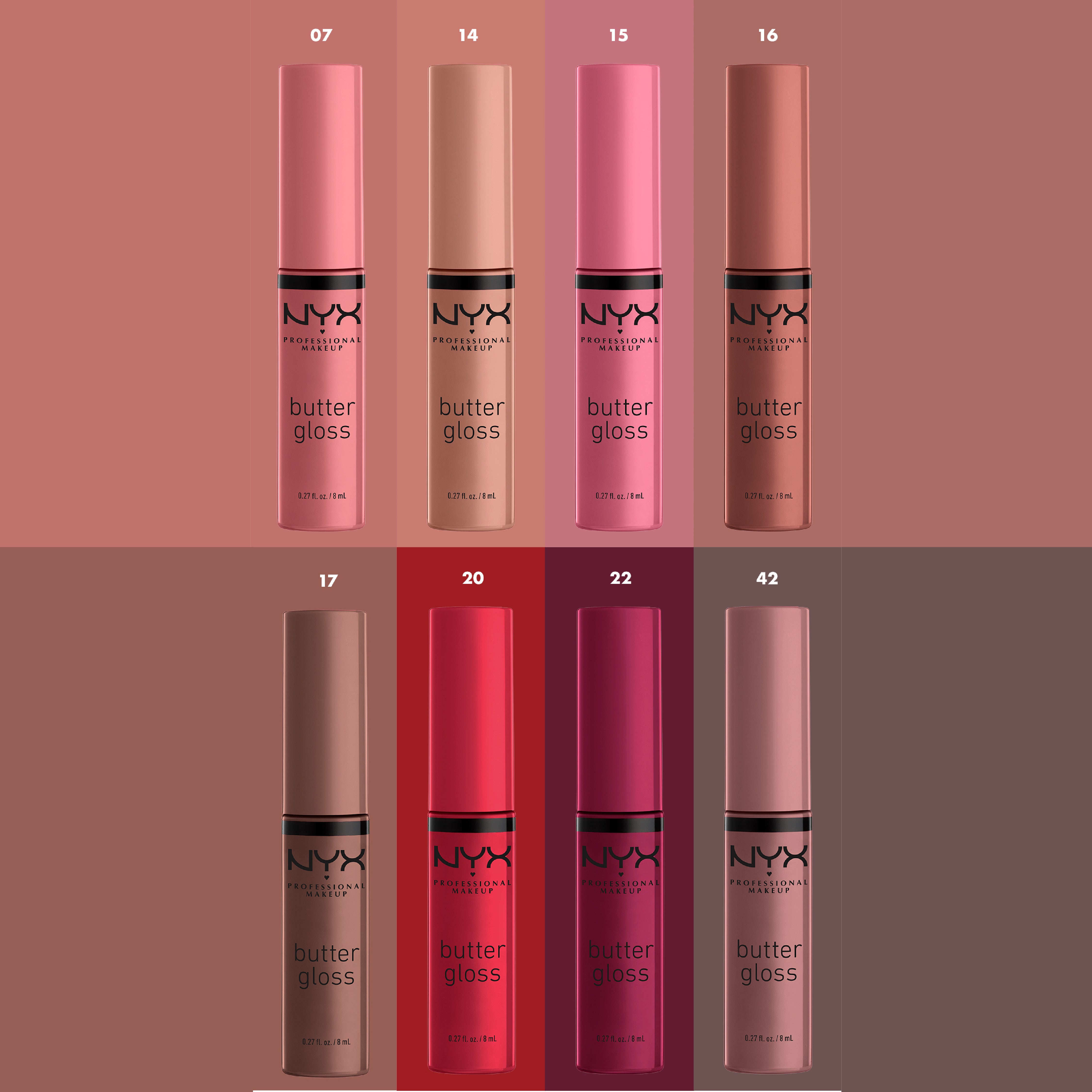 Butter Gloss, Non-Sticky Lip Gloss, Buttery Soft, Silky Smooth And Creamy, Sheer To Medium Coverage