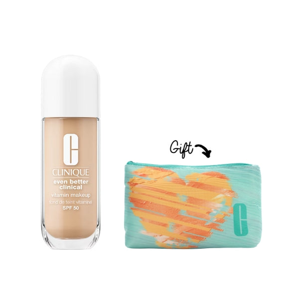 Clinique Even Better Clinical Vitamin Makeup Foundation SPF 50 + FREE Pouch | Loolia Closet