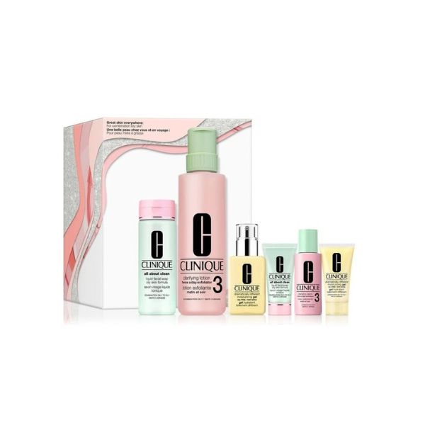 Clinique Great Skin Everywhere 3-Step Skincare Set For Oily Skin