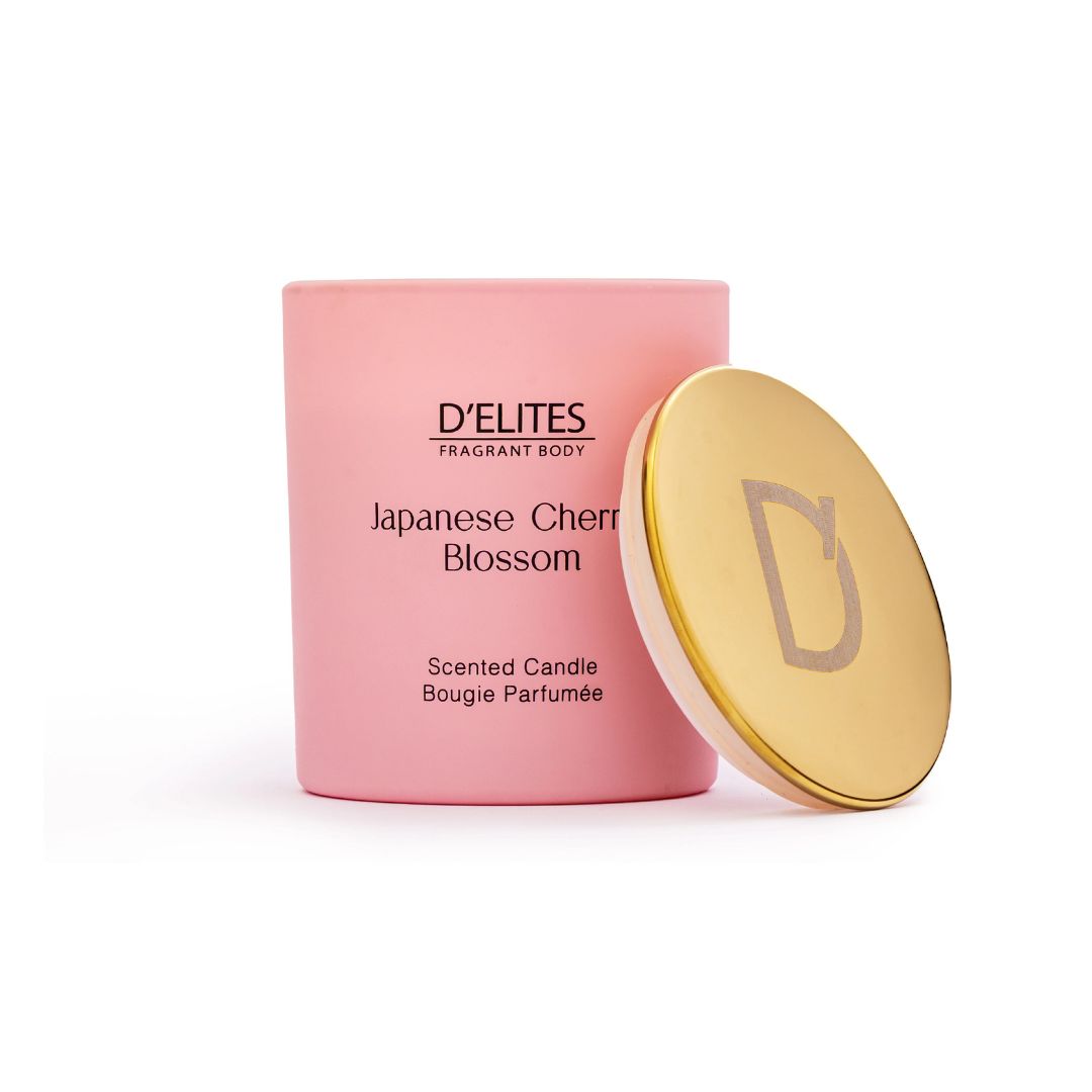D'Elites Japanese Cherry Blossom Scented Candle 