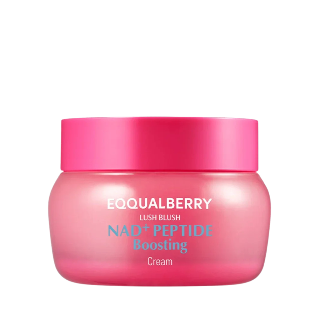 Eqqualberry NAD+ Peptide Boosting Cream 50ml with NAD+ peptides for firming and hydration