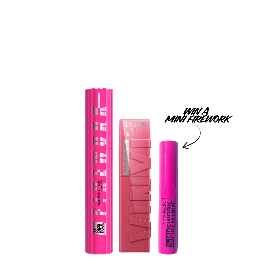Firework Mascara + Vinyl Ink Lipstick + FREE Mini Firework Mascara At 15% OFF