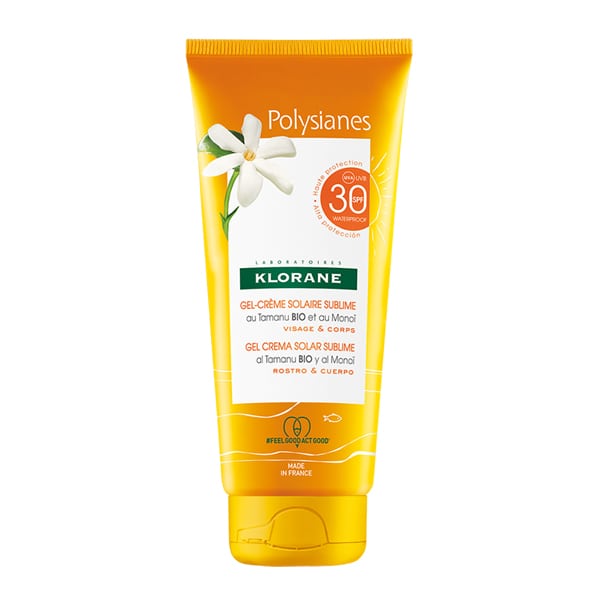 Klorane Sublimating Sun Gel-Cream SPF 30 with organic Tamanu & Monoi Body & Face 200 ml
