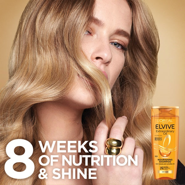 L'Oreal Paris - Elvive Extraordinary Oil Nourishing Shampoo - For Normal Hair With Tendency To Dry