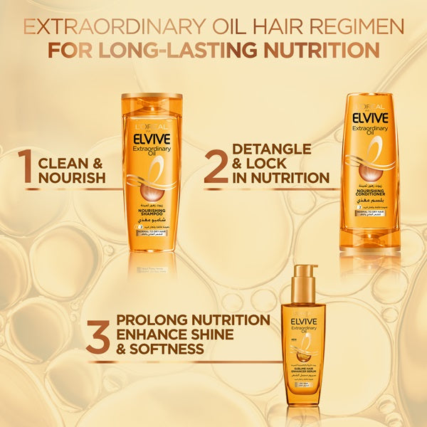 L'Oreal Paris - Elvive Extraordinary Oil Nourishing Shampoo - For Normal Hair With Tendency To Dry