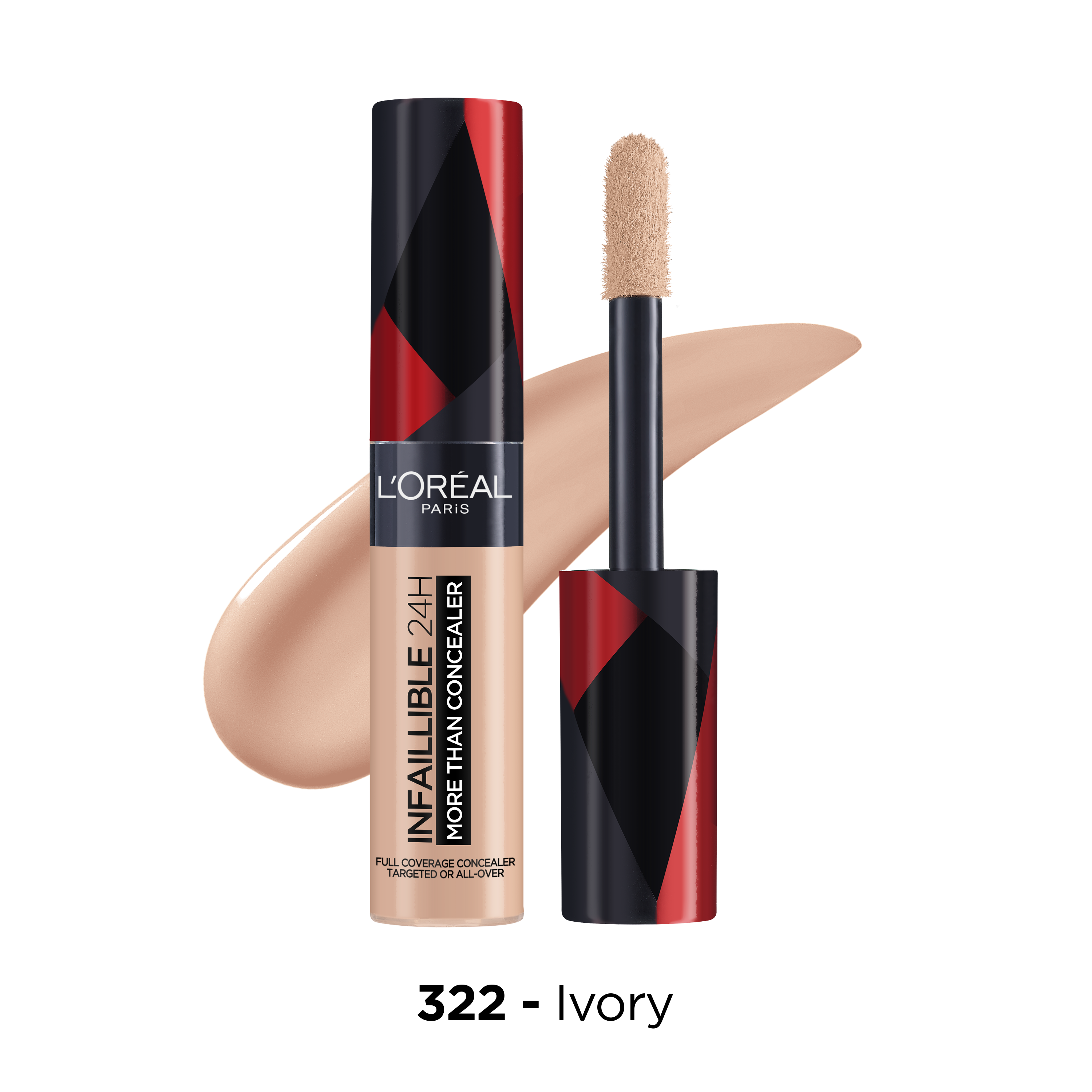 L'Oreal Paris - Infaillible Full Wear Waterproof Concealer Up To 24h Full Coverage-Flawless Matte Finish