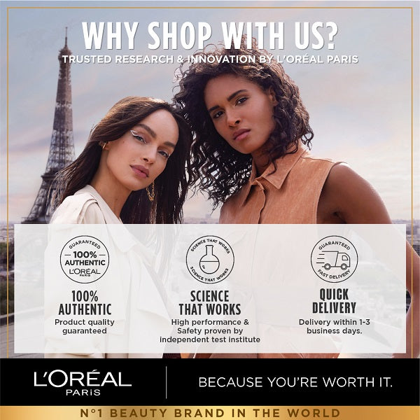 L'Oreal Paris - Retinol Night Serum For Face, With 0.2% Pure Retinol, For All Skin Types, 30 ml