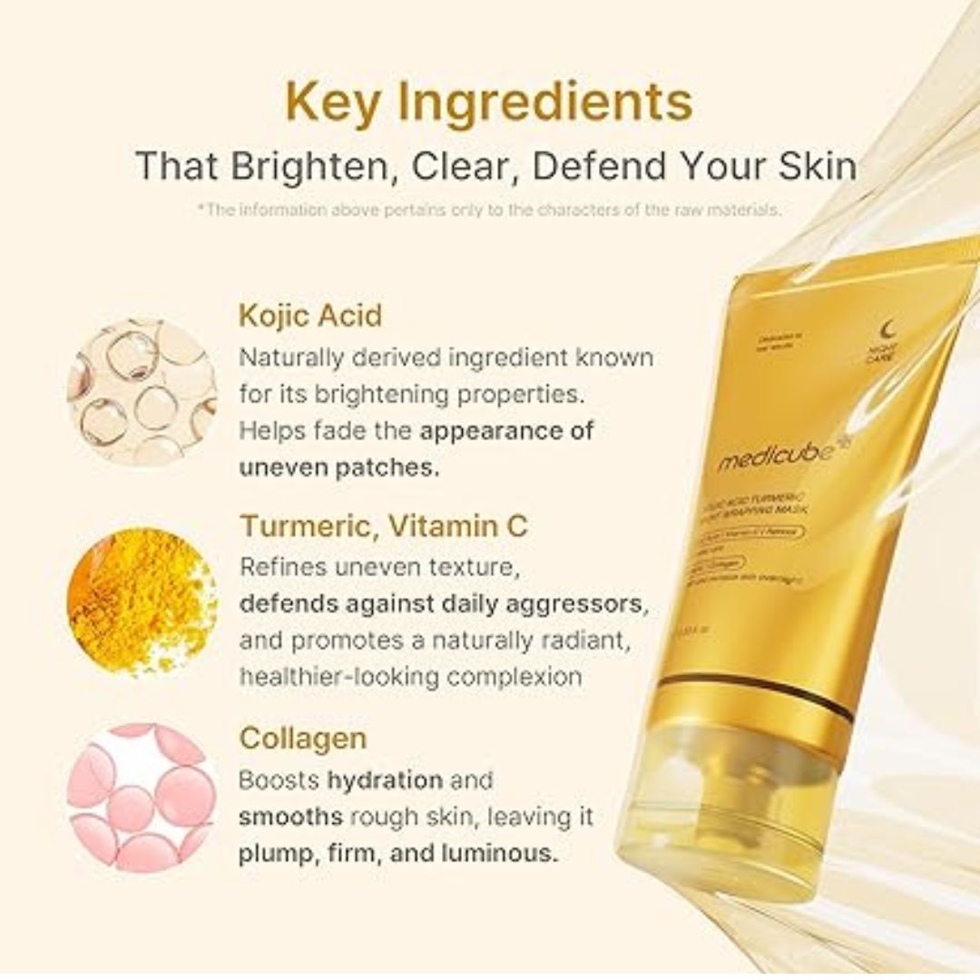 Medicube Kojic Acid Turmeric Night Wrapping Mask