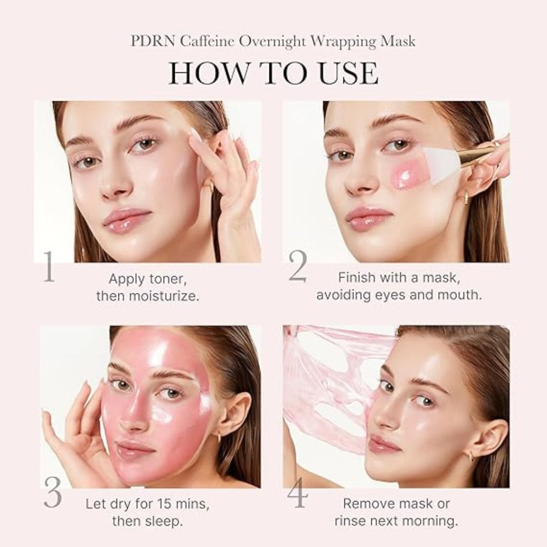 Medicube PDRN Pink Caffeine Overnight Wrapping Mask