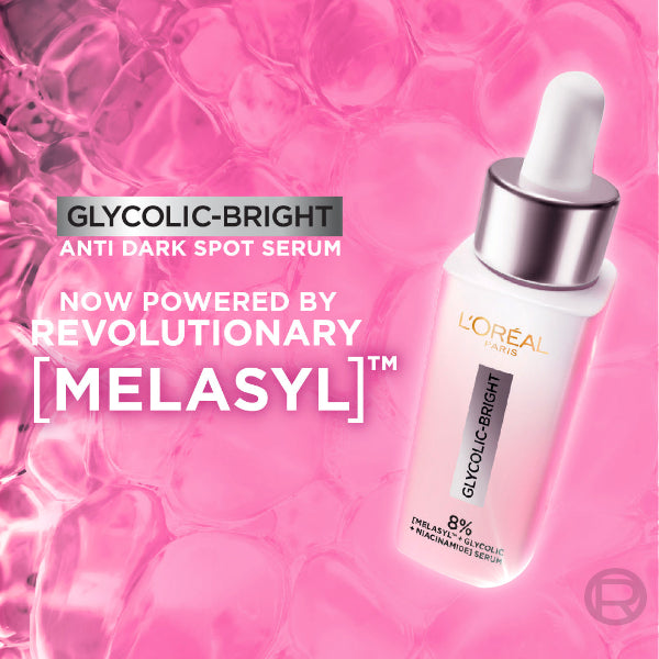 Glycolic Bright Serum with 8% [Melasyl ™ + Glycolic Acid + Niacinamide] face serum for Dark Spots & Brightening