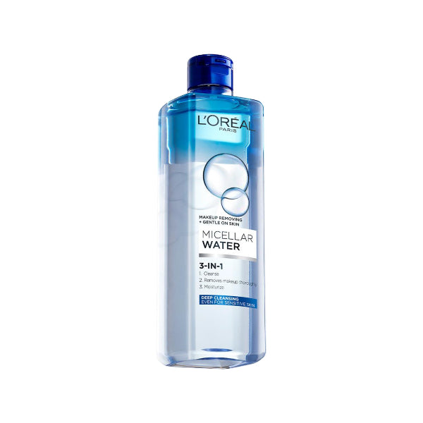 3-in-1 Deep Cleansing Micellar Water for long wear makeup remover - 400 ML