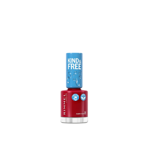 Rimmel Kind & Free Nail Polish - 156 Poppy Pop Red