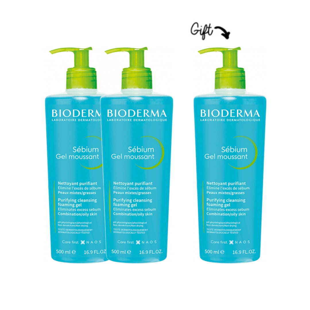 2x Sébium Gel Moussant Nettoyant Purifiant + FREE Full Size