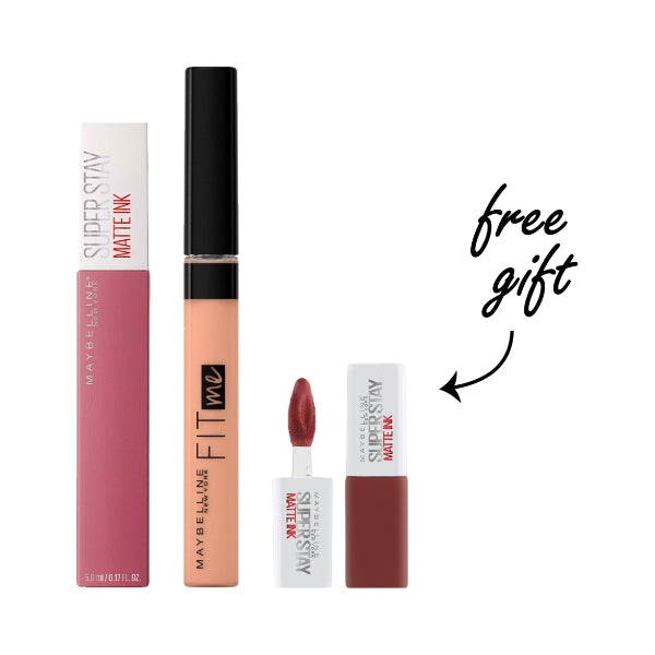 Super Stay Matte Ink Lipstick + Fit Me Concealer At 20% OFF