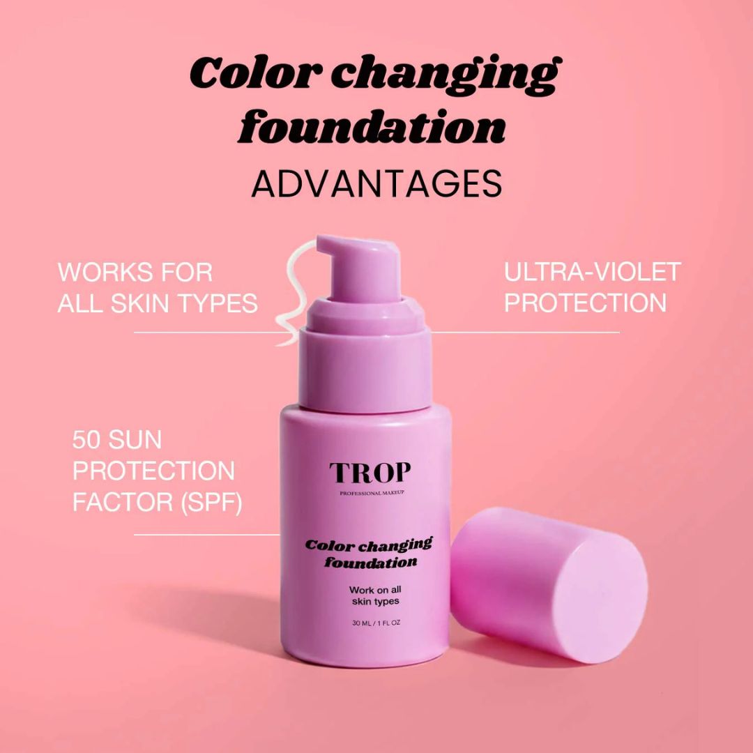 Trop Clean Color-Changing Foundation SPF50+