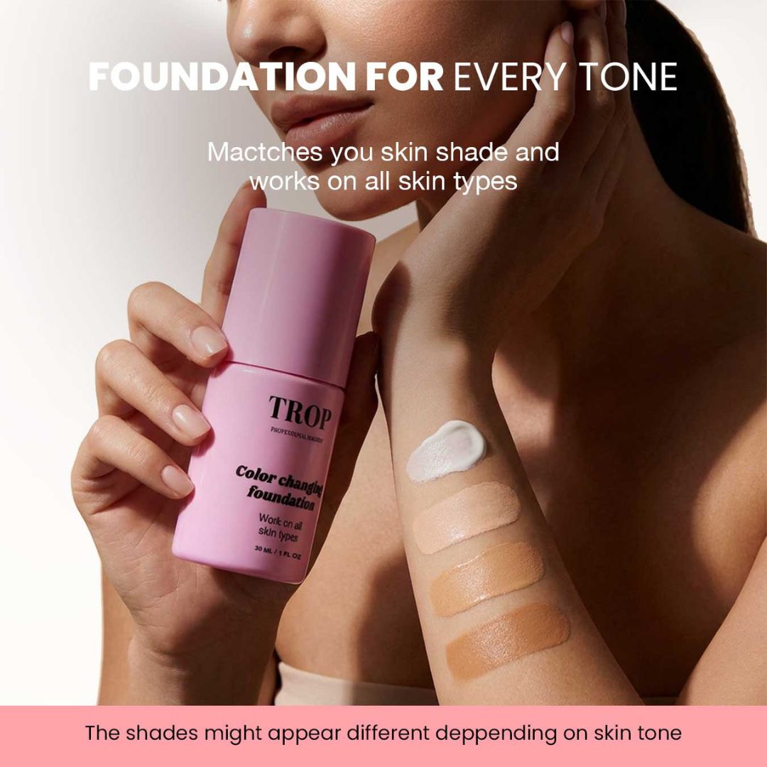 Trop Clean Color-Changing Foundation SPF50+