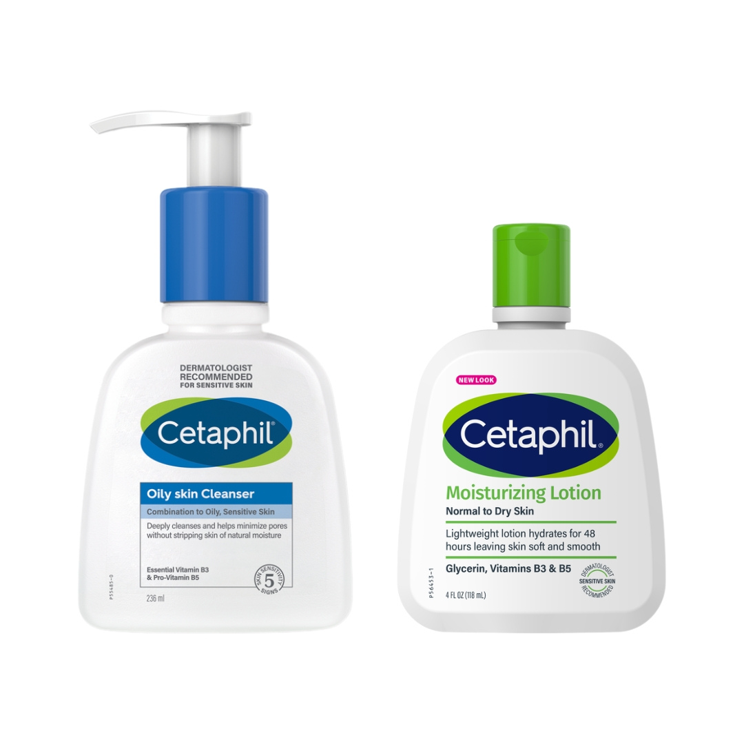 Oily Skin Cleanser 236 ML + FREE Moisturizing Lotion 118 ML 