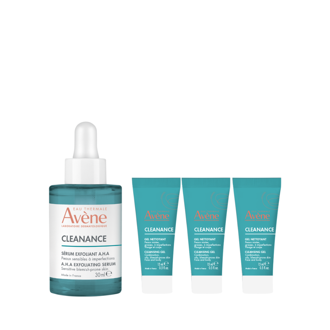 Cleanance AHA Exfoliating Serum 30ML + 3 FREE Cleansing Gel 15 ML