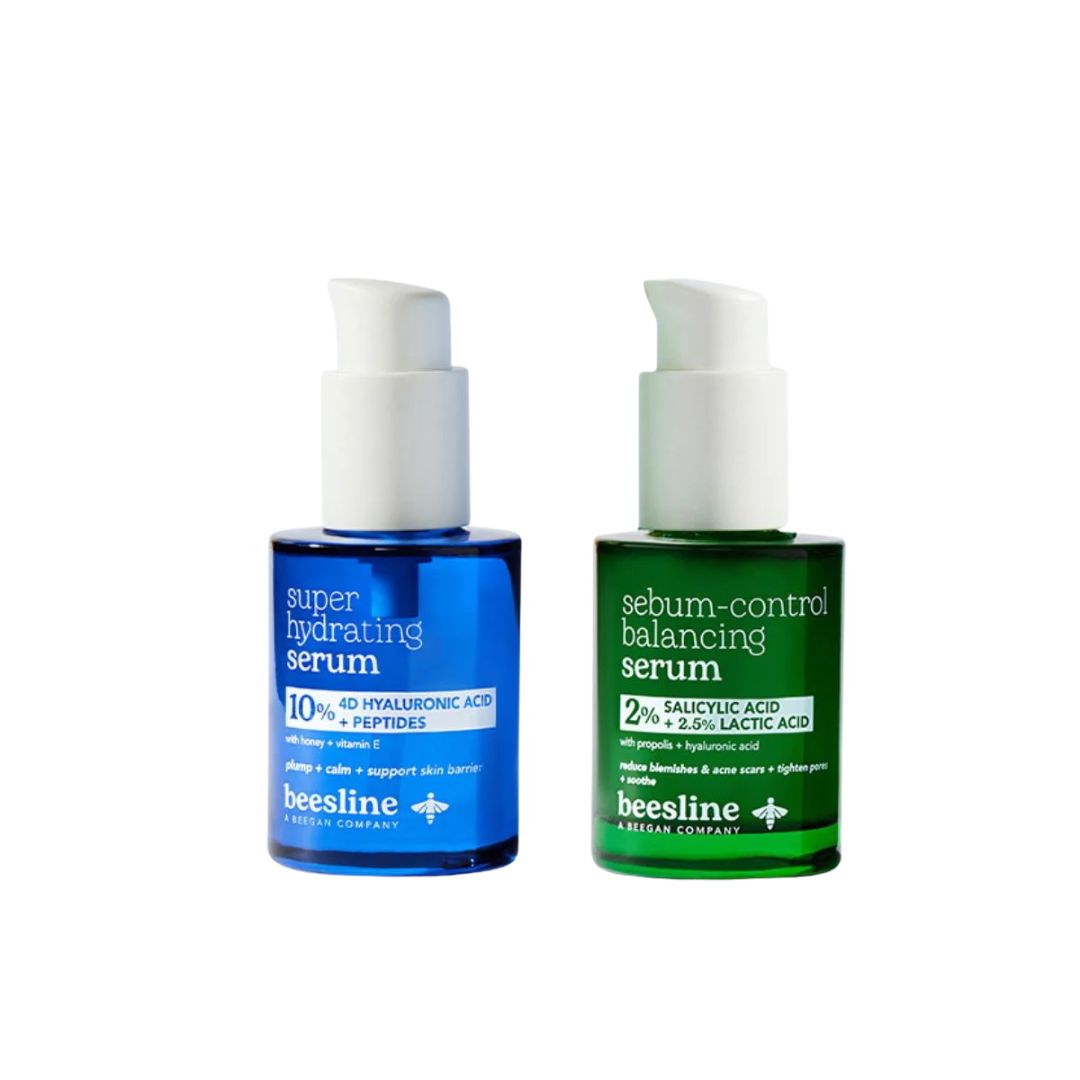 Super Hydrating Serum + Sebum Control Serum At 25% OFF