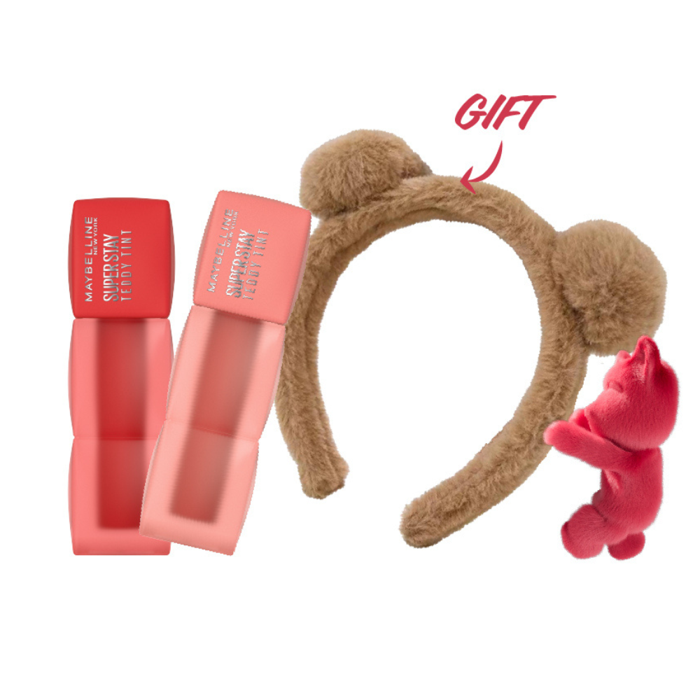 2x Teddy Tint Lip Tint + FREE Teddy Headband