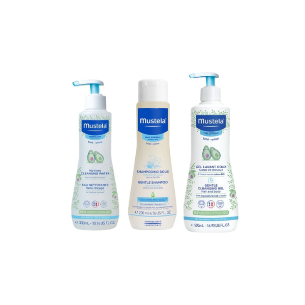 No Rinse Cleansing Water + Gentle Cleansing Gel + Gentle Shampoo At 15% OFF
