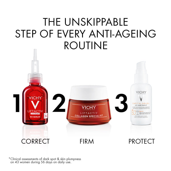Vichy - Capital Soleil UV - Age Anti Ageing Sunscreen SPF 50+ with Niacinamide
