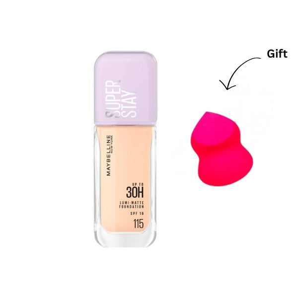 Super Stay Lumi-Matte Foundation + FREE Sponge