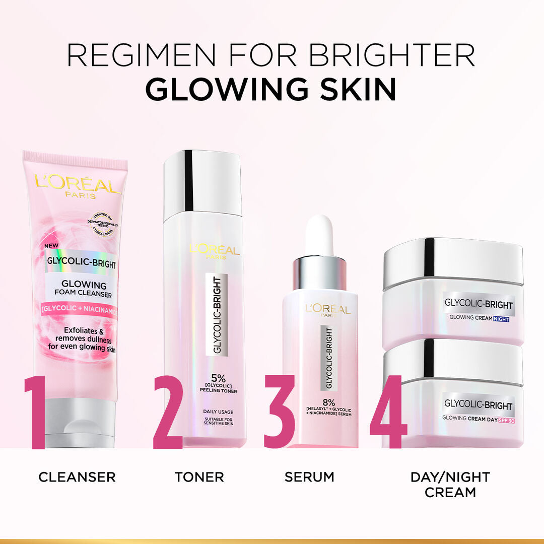 L'Oréal Paris Glycolic Bright Routine