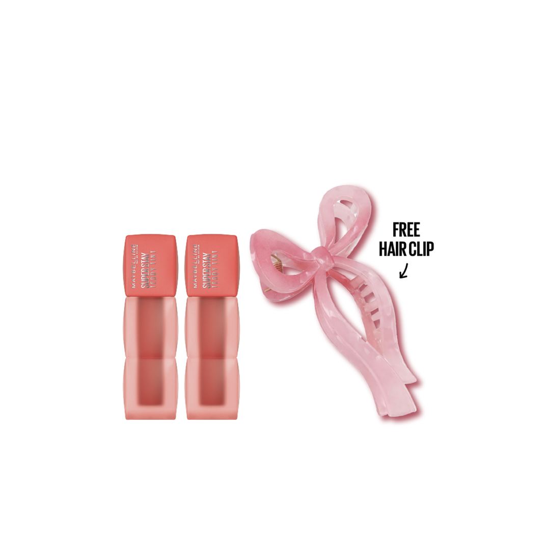Teddy Tint Lip Tint Duo + FREE Hair Clip At 15% Off